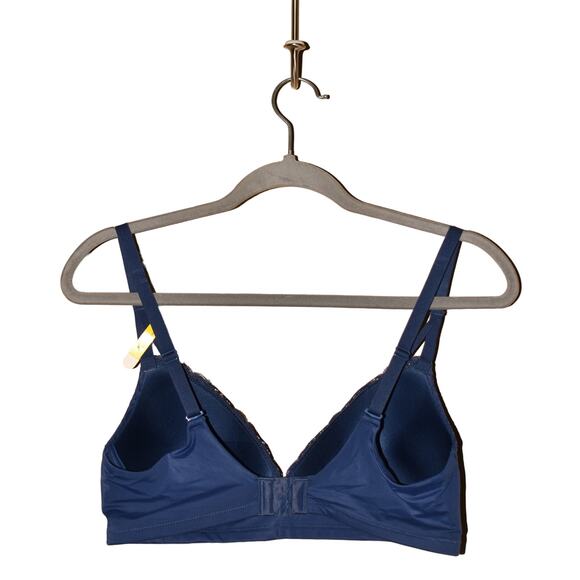 MAIDENFORM NEW $40 M Soft Support Wireless Bralette Bright Violet Indigo M / DD - Picture 2 of 3